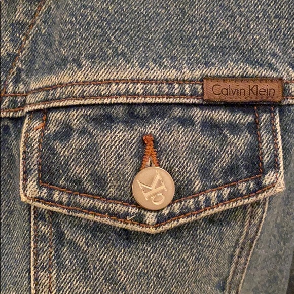 CALVIN KLEIN - EMBELLISHED JEAN JACKET - Medium - Picture 5 of 5